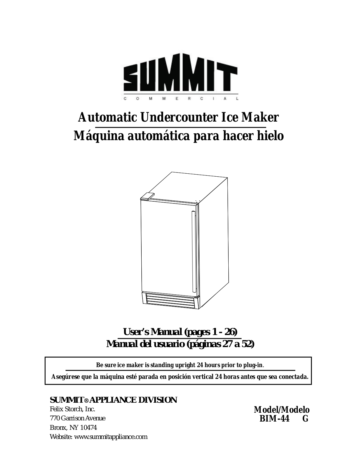 Summit BIM44G User Manual