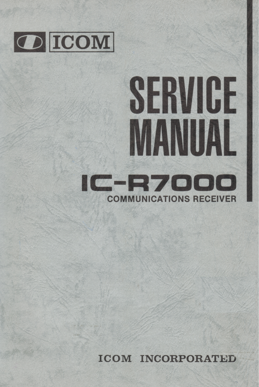 Icom IC-R7000 Service Manual