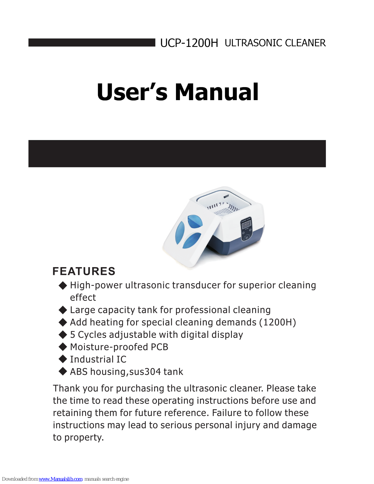 luxvision UCP-1200H User Manual