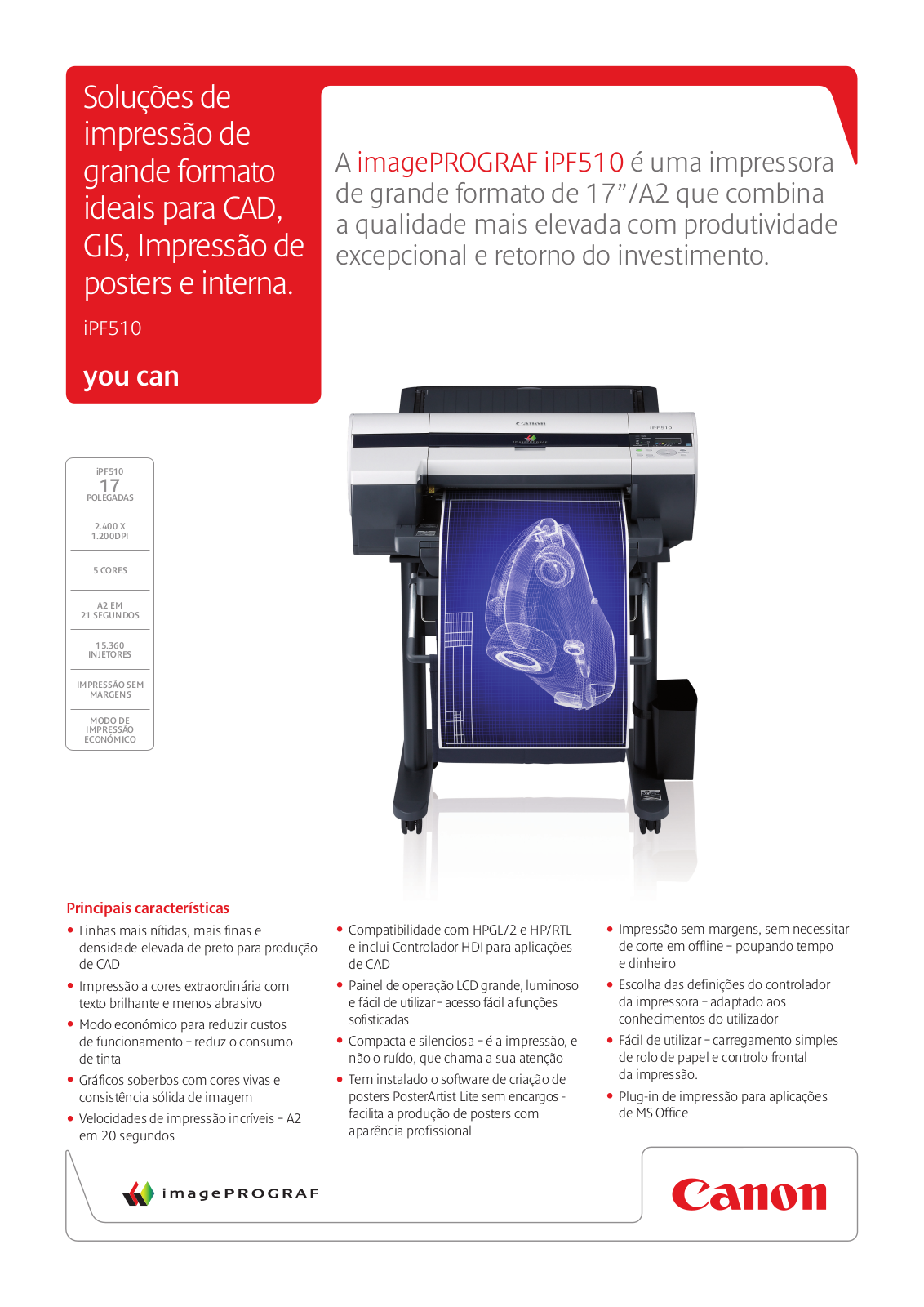 Canon IMAGEPROGRAF IPF510 BROCHURE