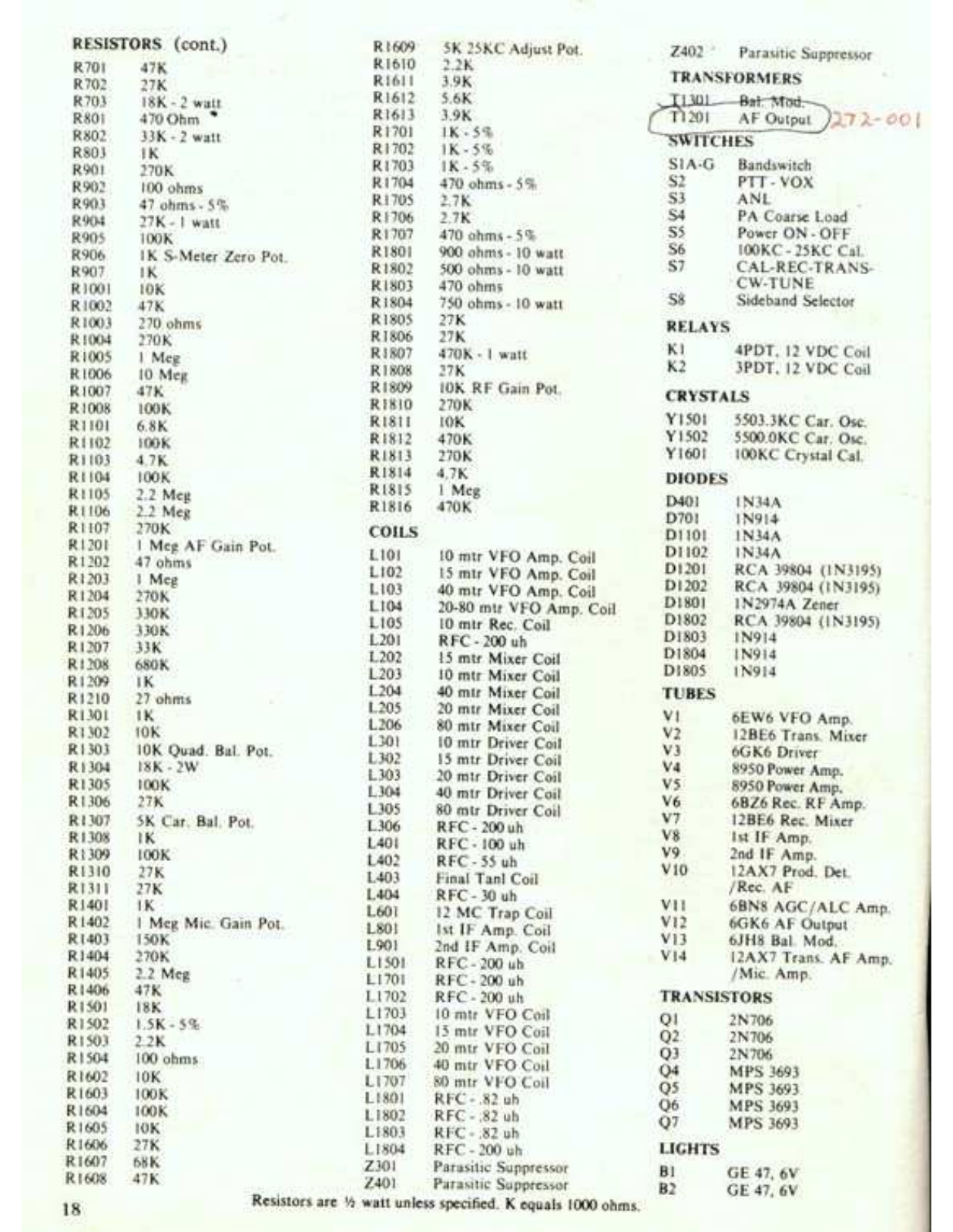 Swan 700cx User Manual (PAGE 18)