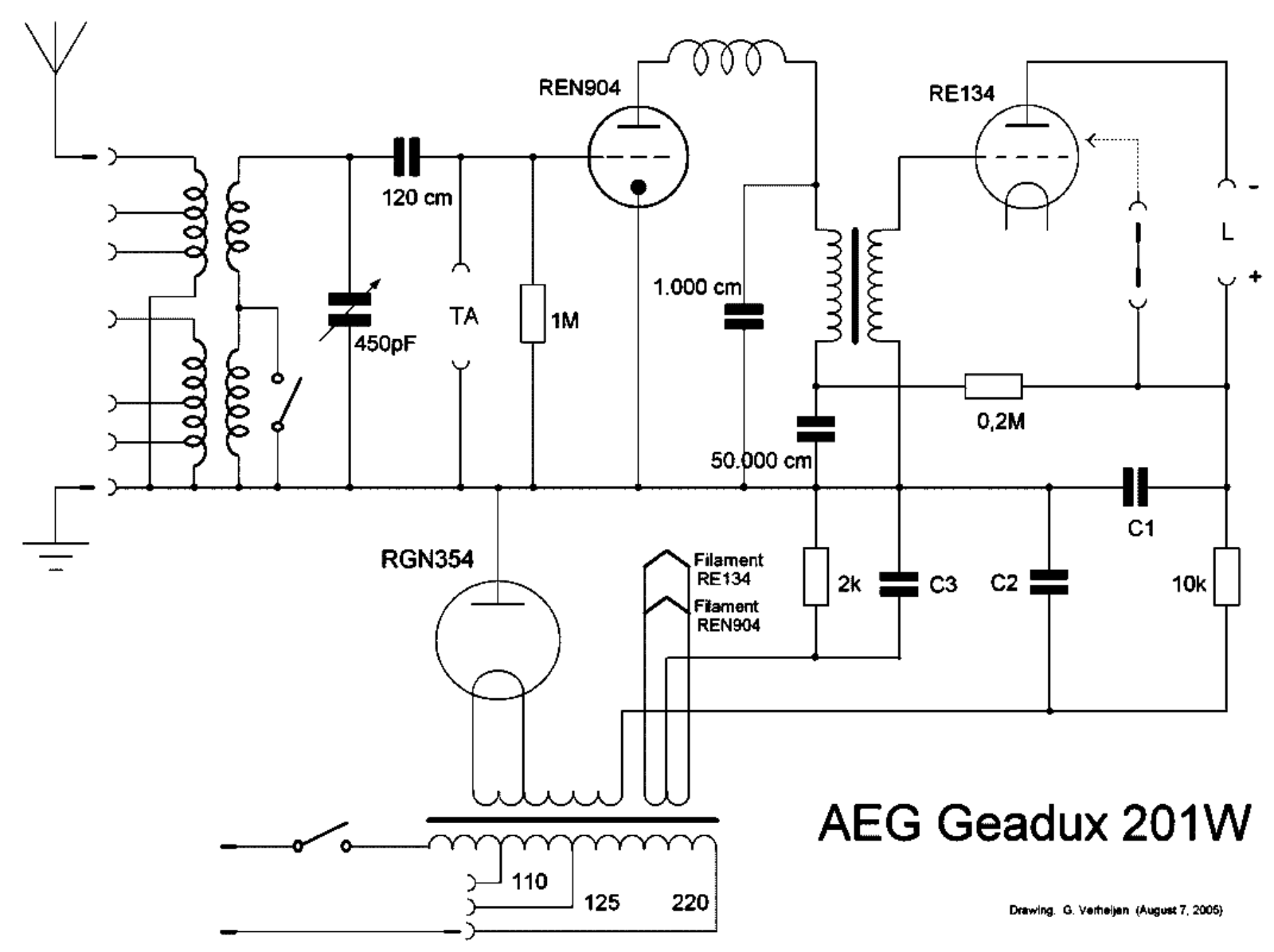 AEG 201w schematic