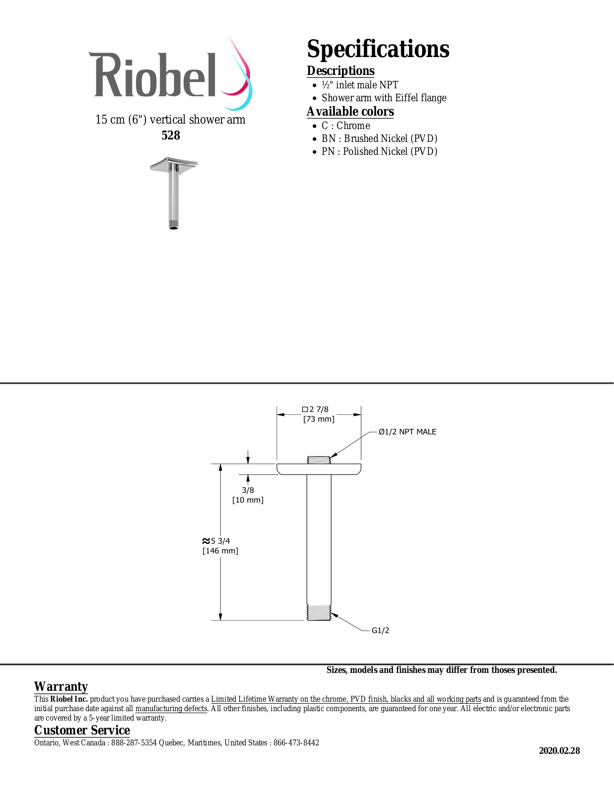 Riobel 528C Specifications - ManualMachine.com