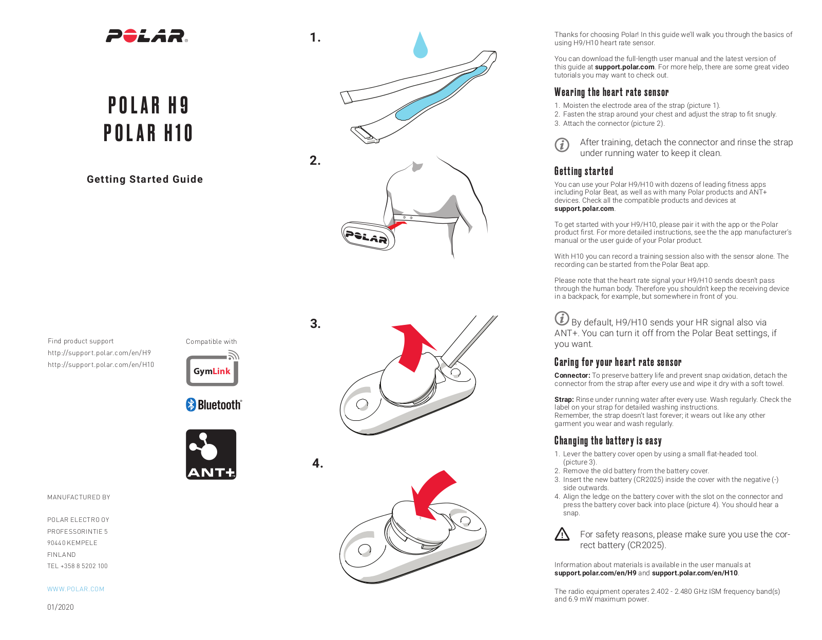 Polar H10, H9 User Manual