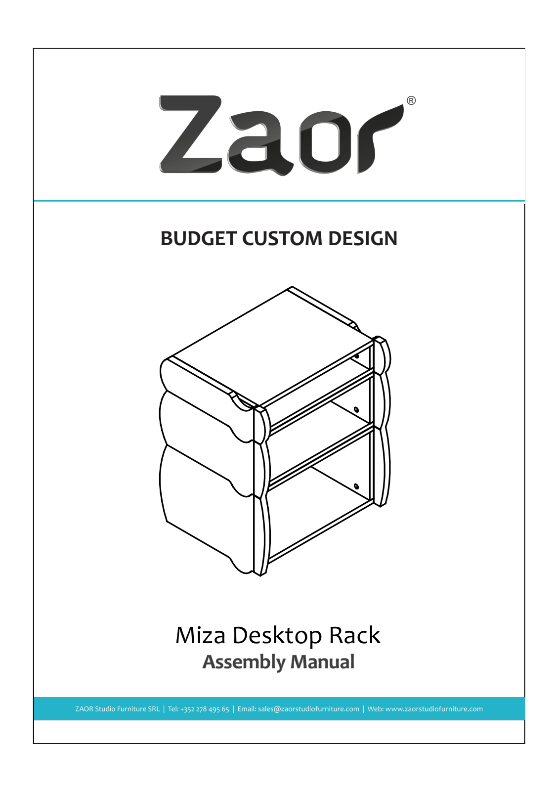 Zaor Miza Desktop Rack Assembly