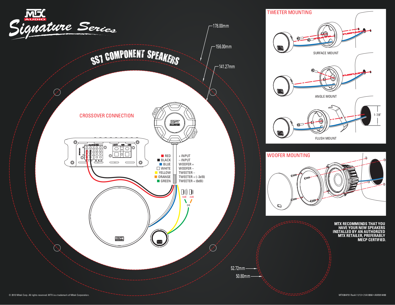 MTX Audio SS7 User Manual