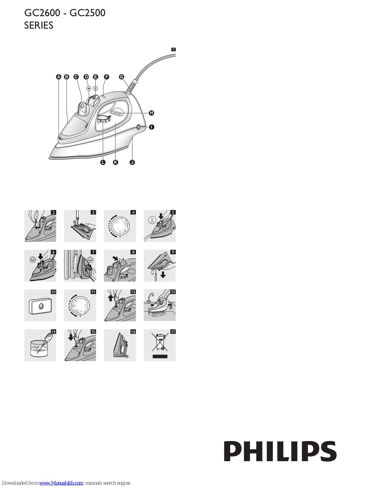 Philips GC2522/02, GC2530/02, GC2540/22, GC2510/22, GC2520/02 User Manual - ManualMachine.com
