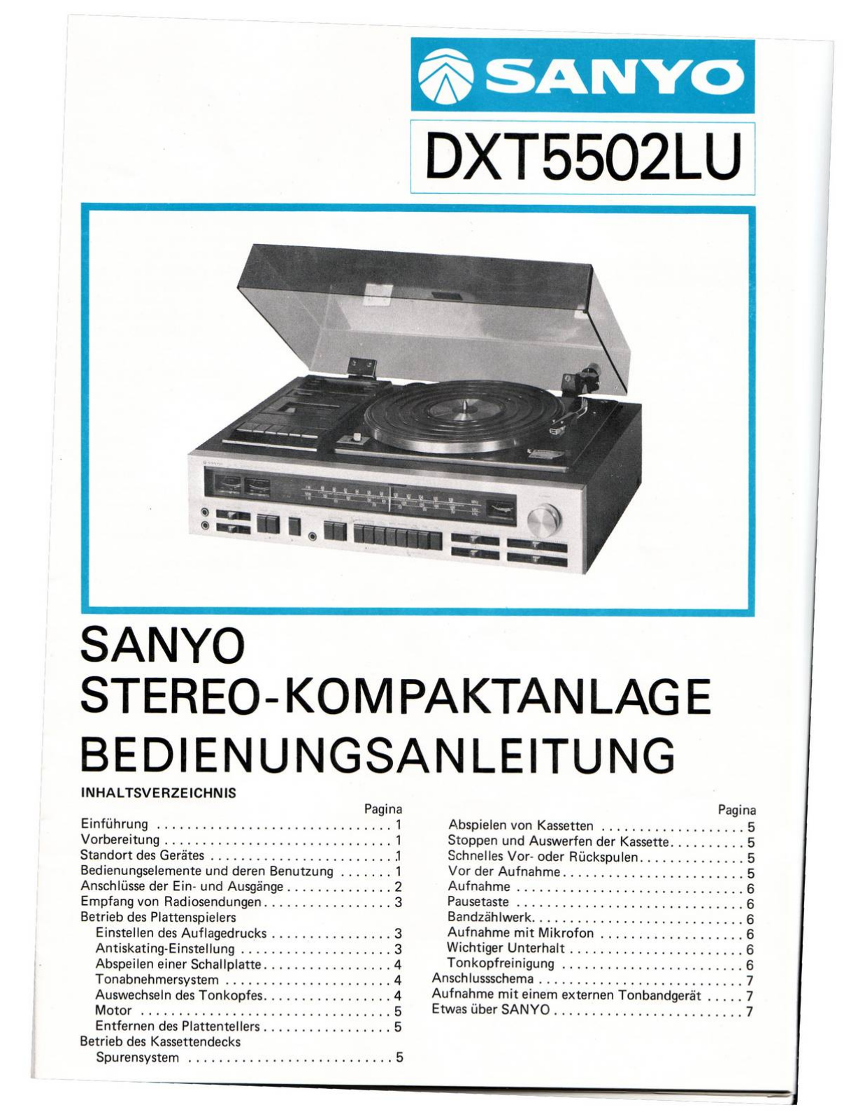 Sanyo DXT-5502 LU User guide - ManualMachine.com
