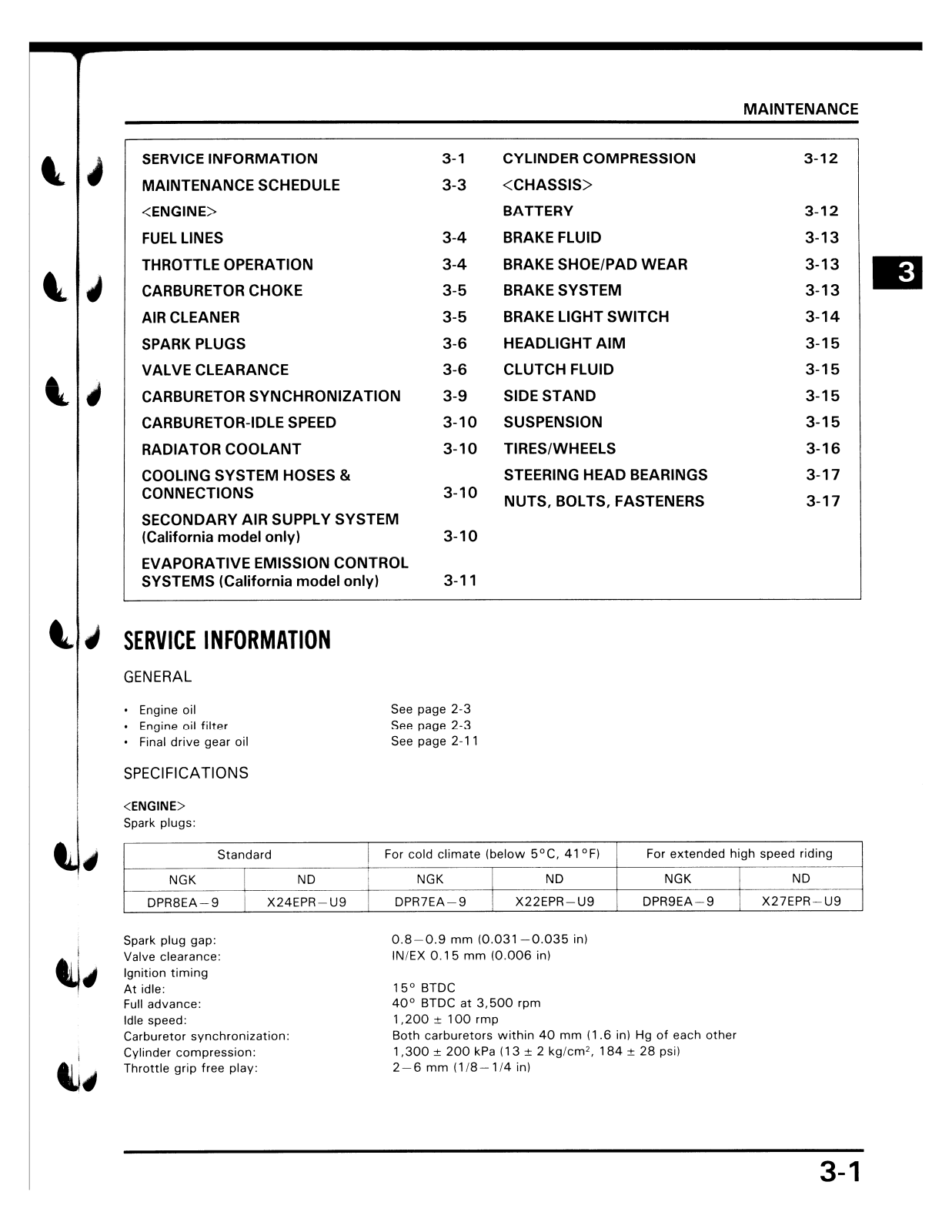 Honda VF700C Magna 1987 Service Manual 87mag 03