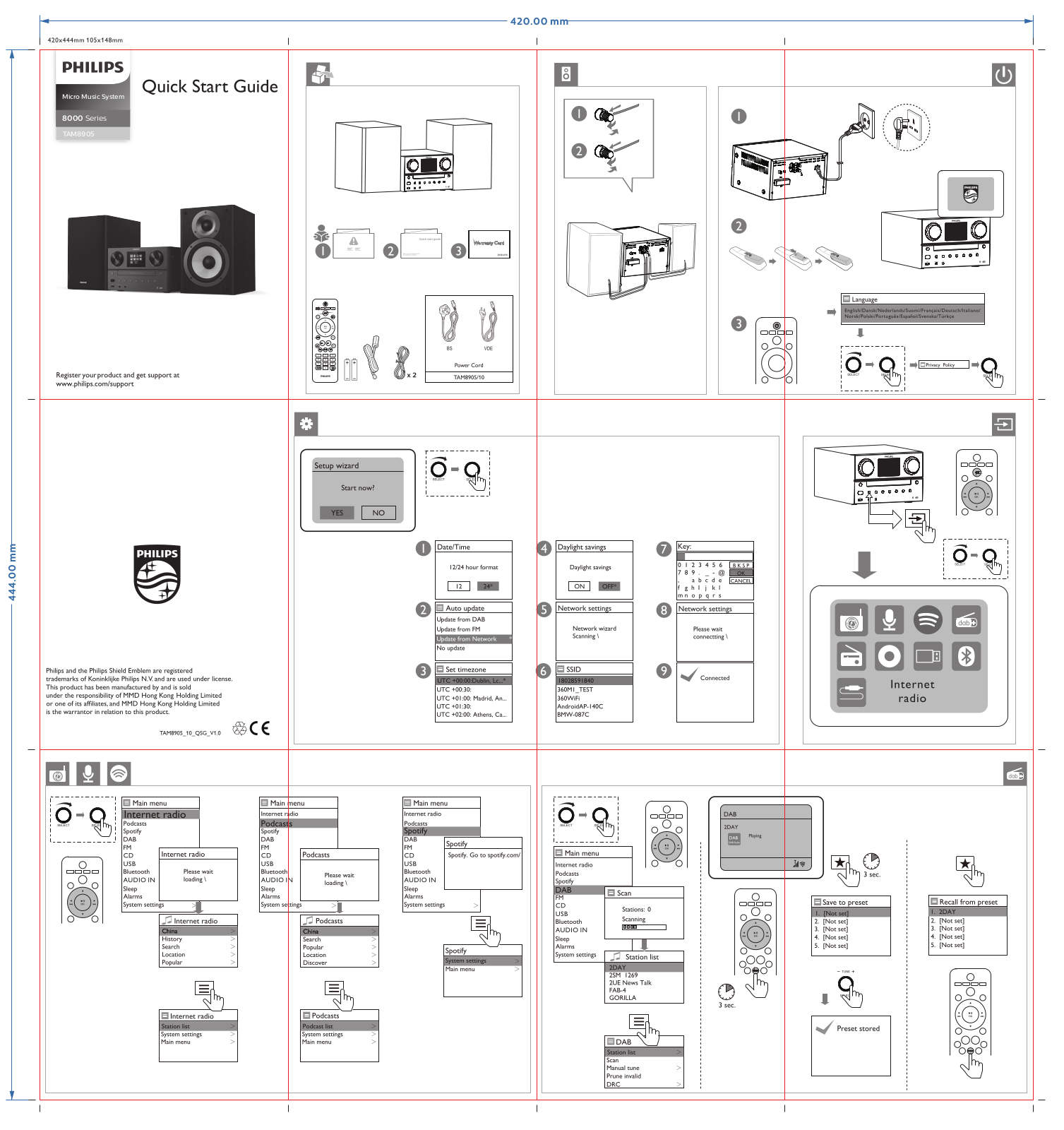 Philips TAM8905 User Manual