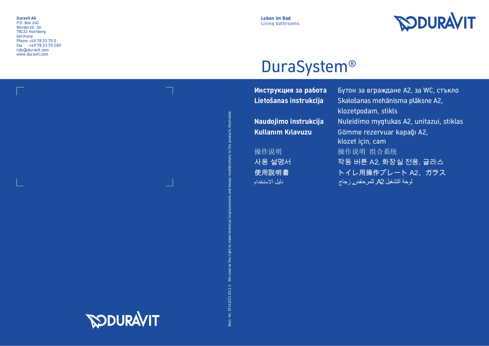 Duravit WD5003012000 Mounting instructions