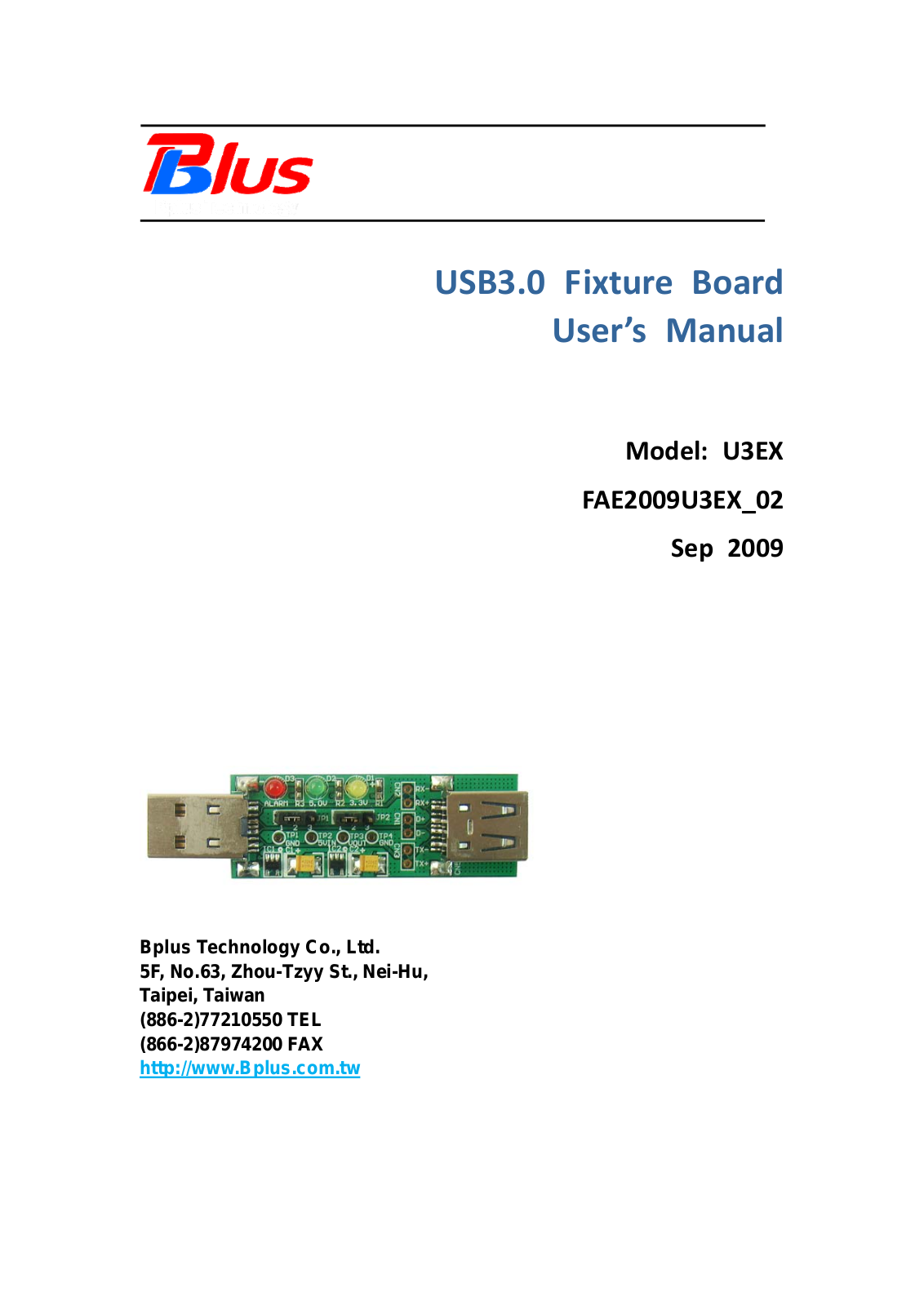 Bplus U3EX User Manual