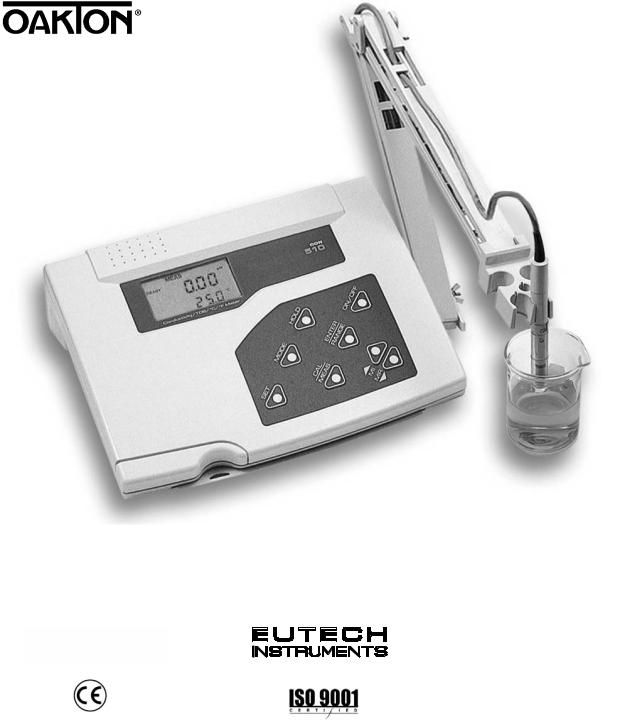 Eutech Instruments CON 510 User Manual