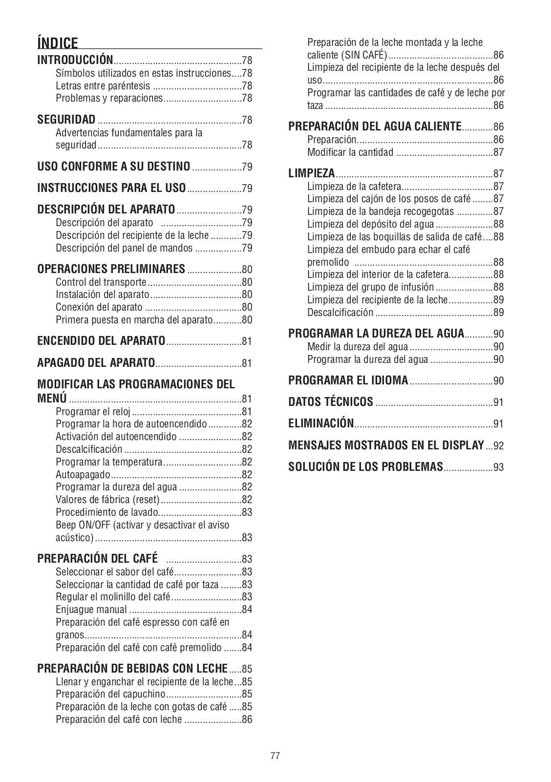 Delonghi ESAM 6620 Instructions Manual