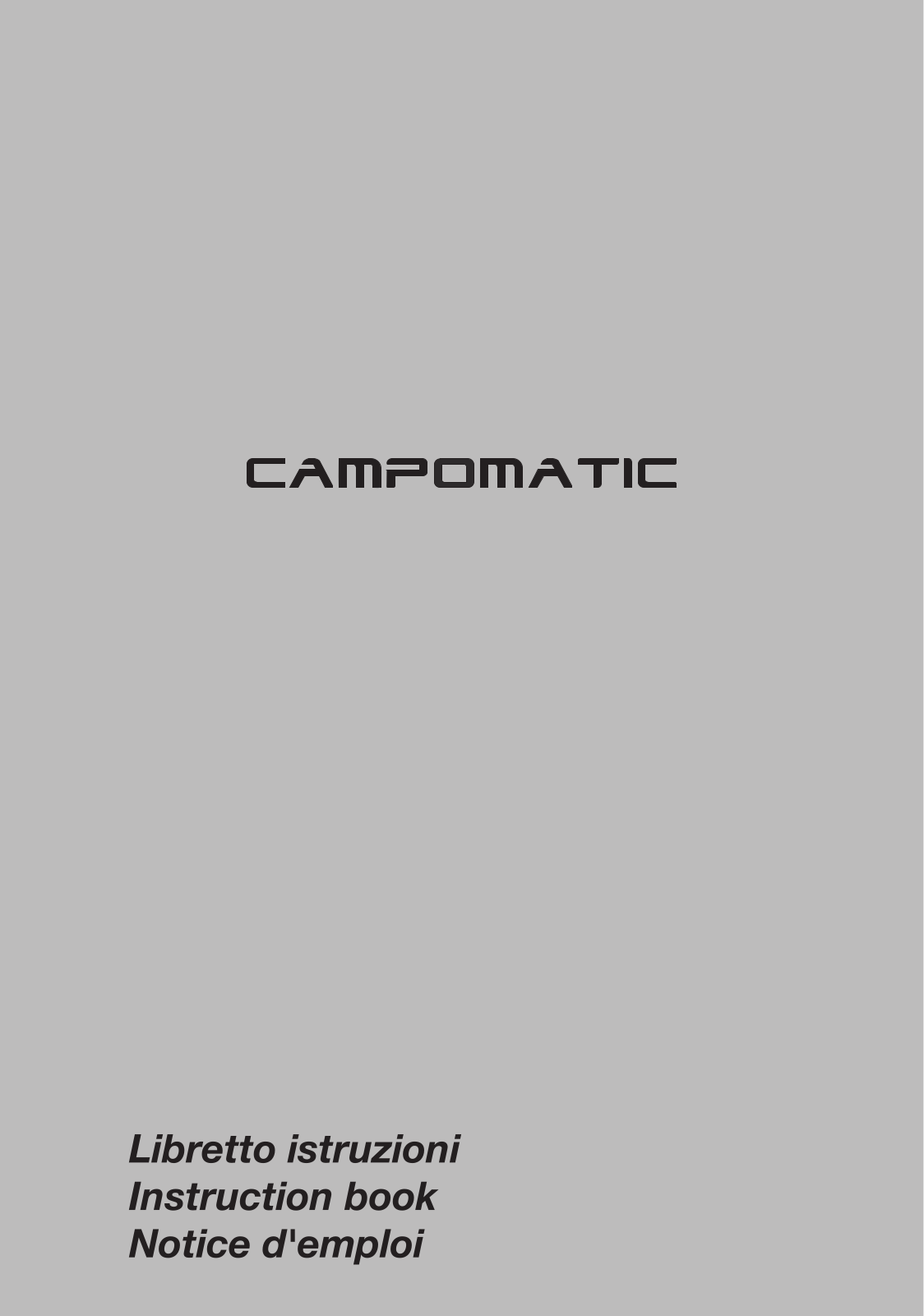 Campomatic D862L User Manual