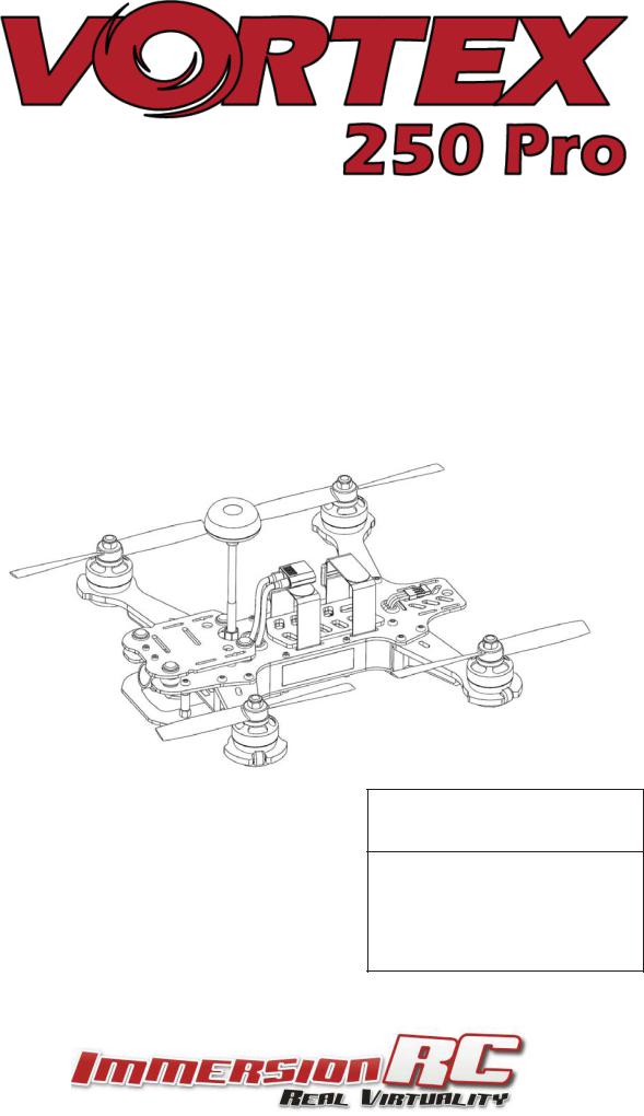 Vortex 250 Pro Getting Started Guide