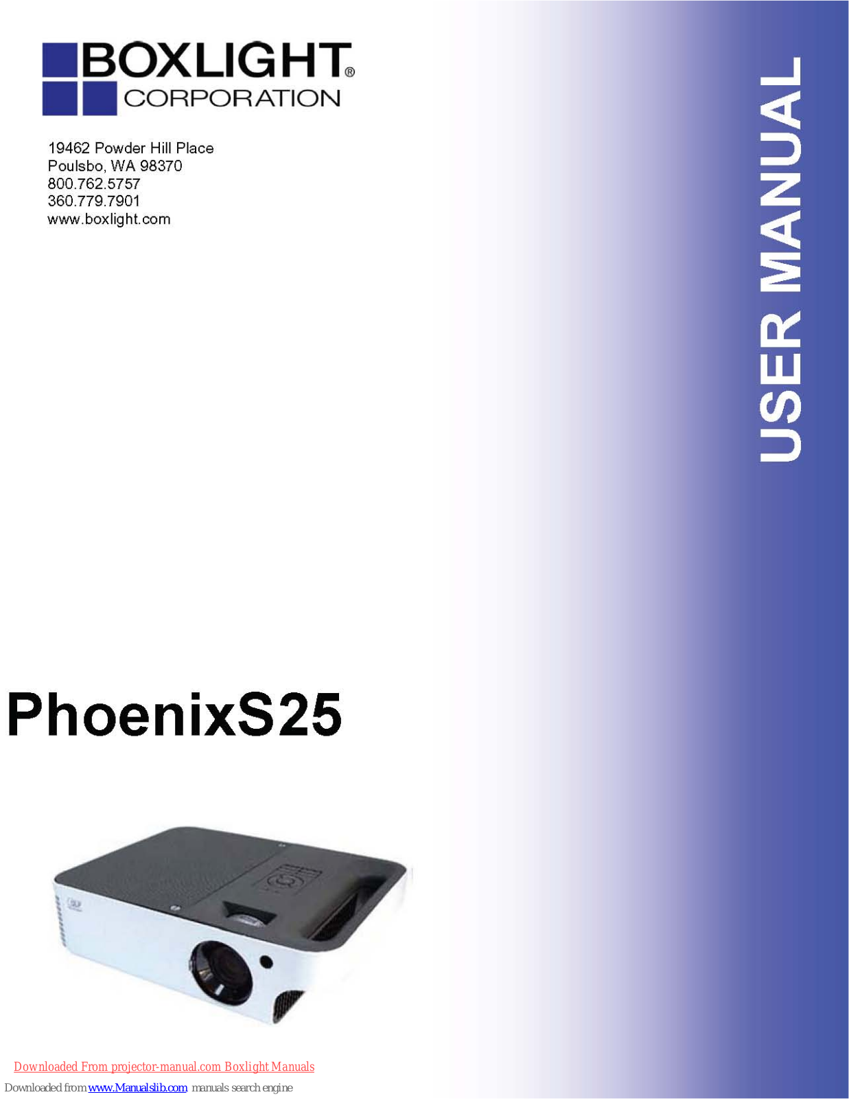 BOXLIGHT PhoenixS25 User Manual