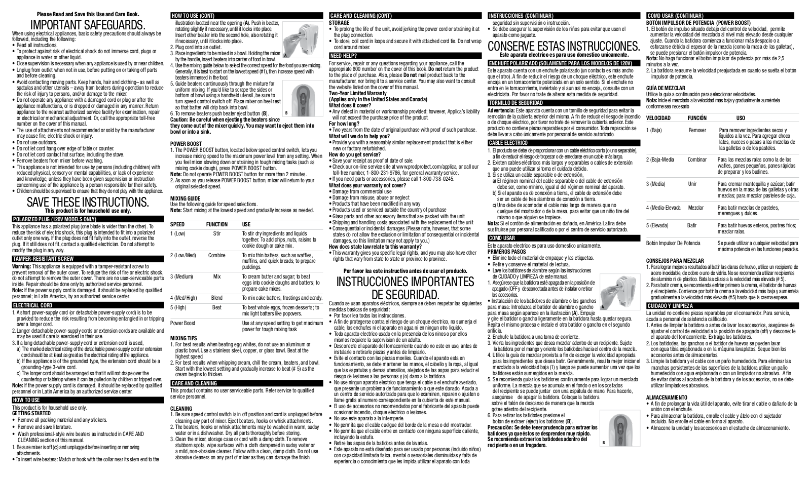 Black & Decker MX1500W, MX1500WC User Manual