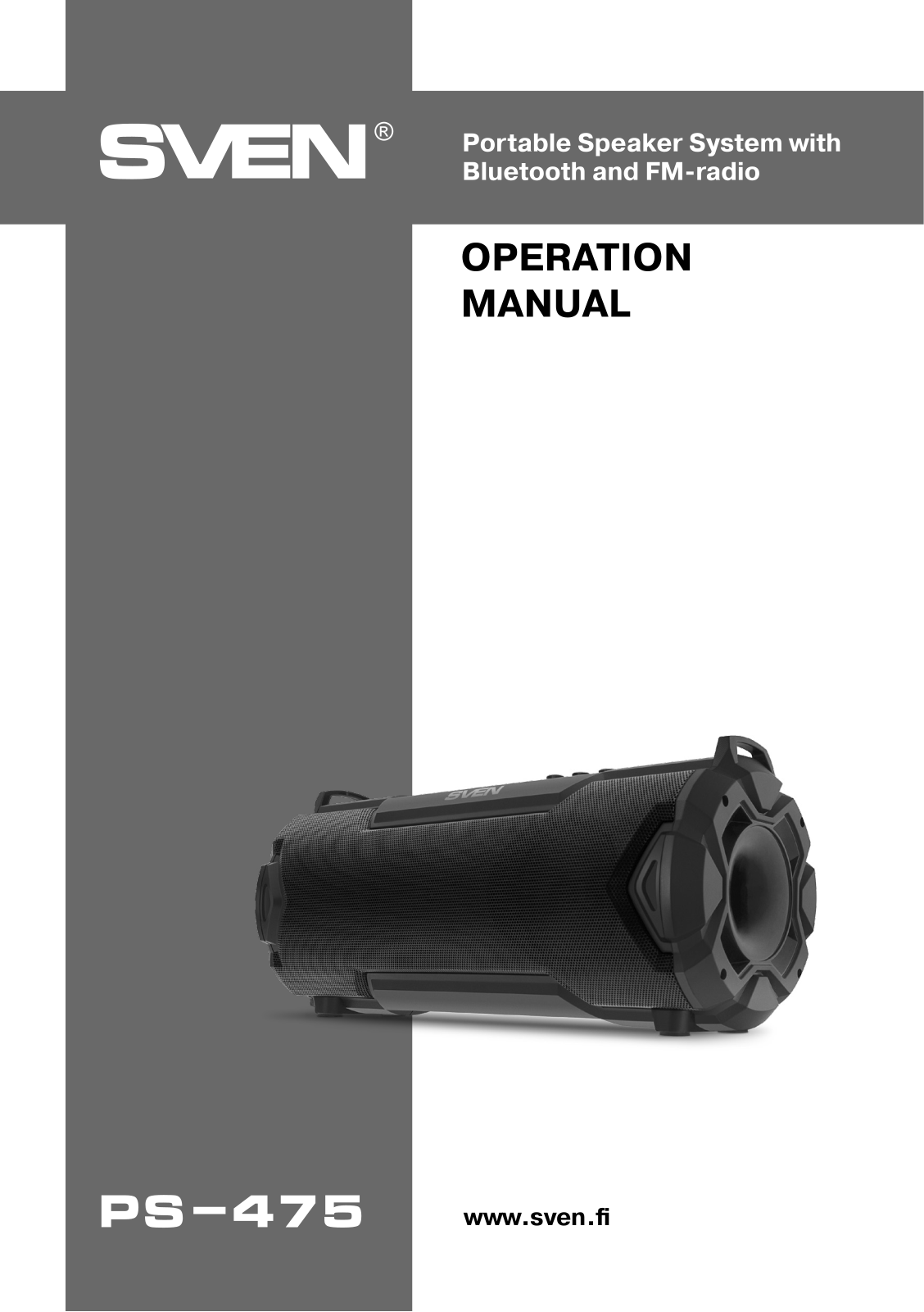 Sven PS-475 User Manual