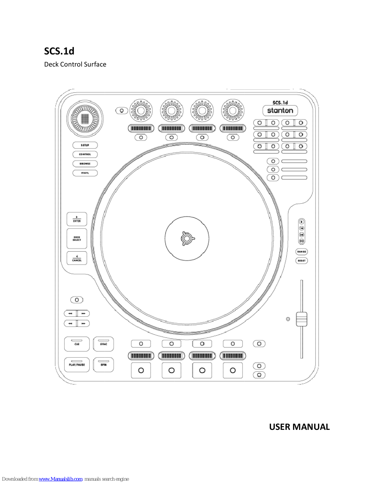 Stanton Deck Control Surface SCS.1d User Manual