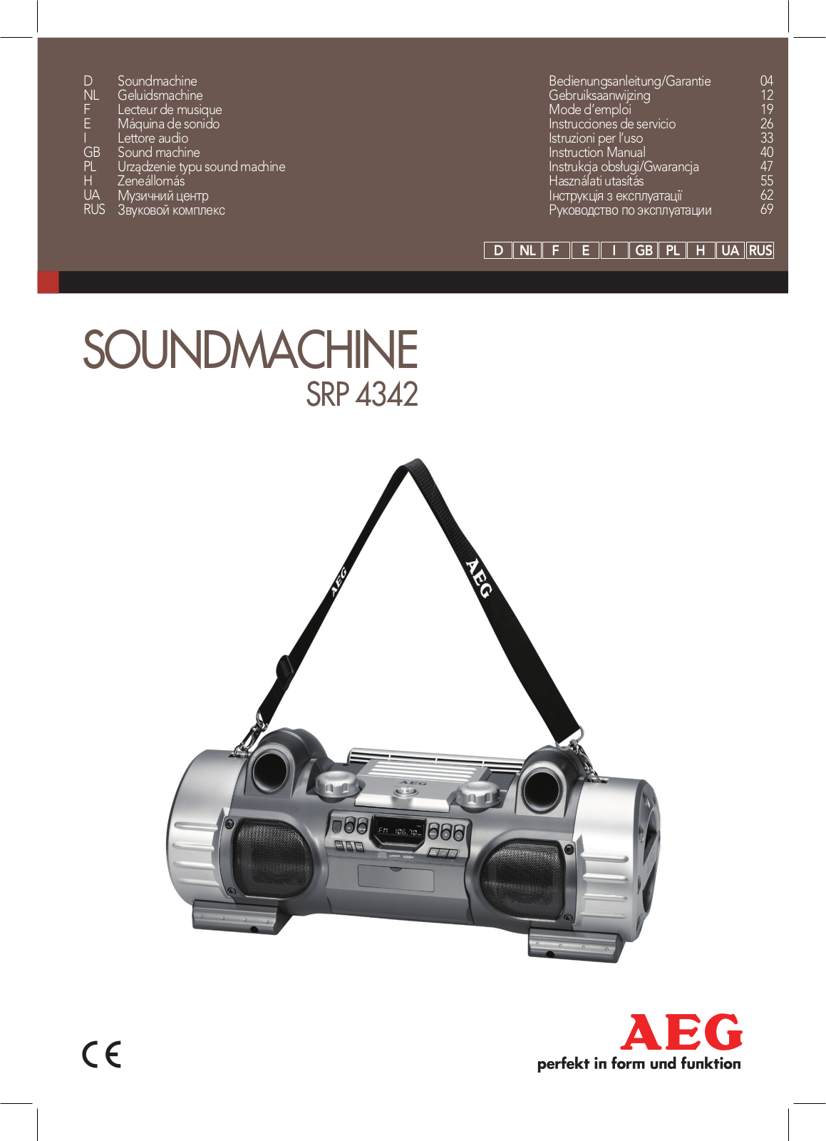 AEG SRP 4342 User Manual