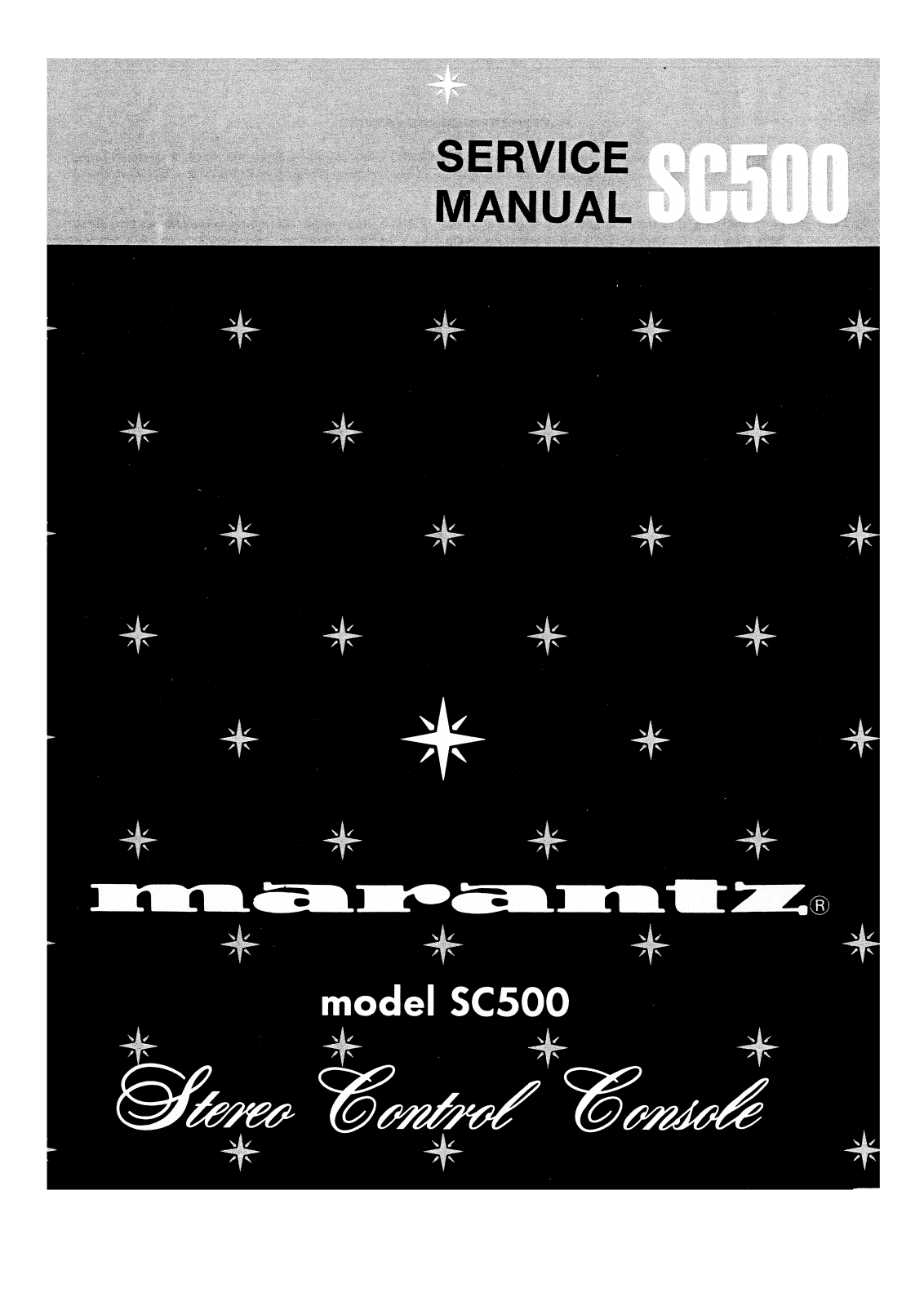 Marantz SC-500 Service Manual