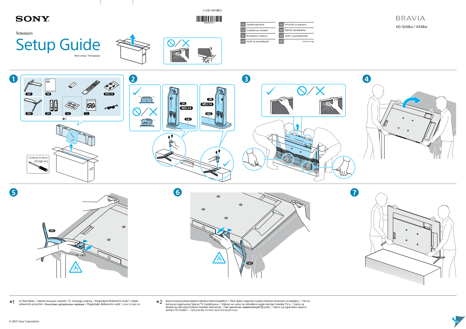 Sony KD-43X89J Users guide - ManualMachine.com