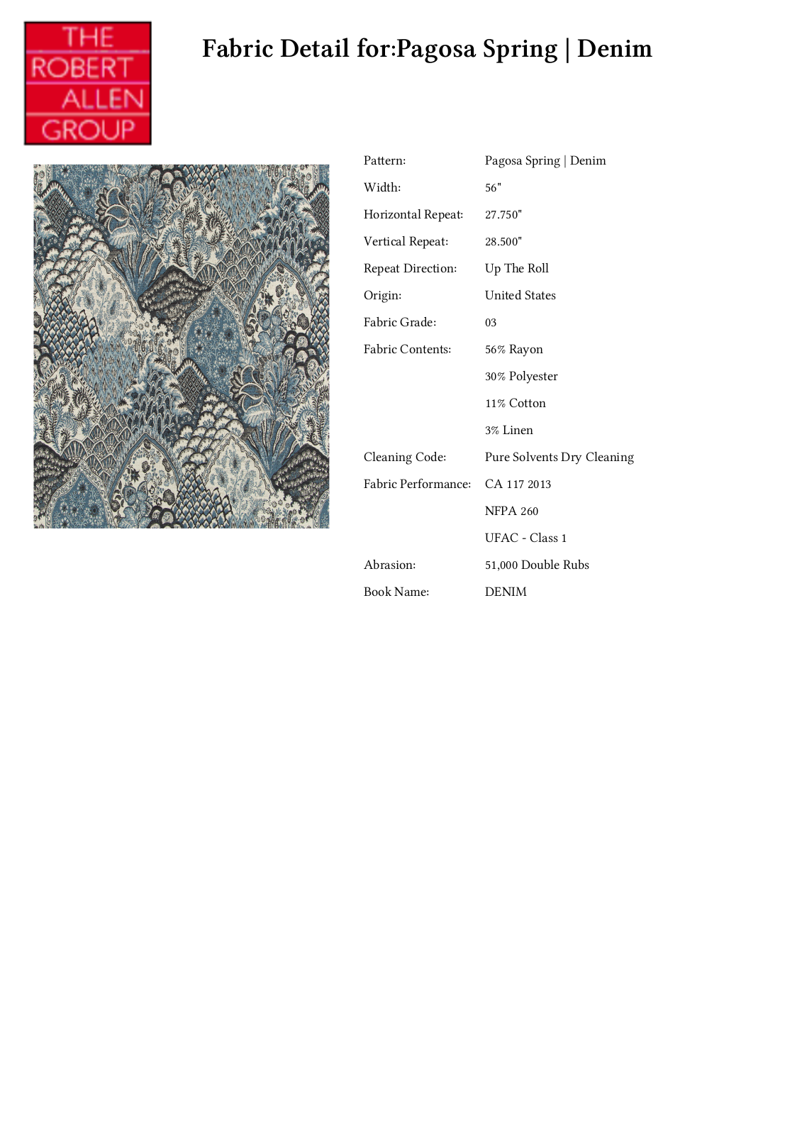 Robert Allen RALF1836 Specifications - ManualMachine.com