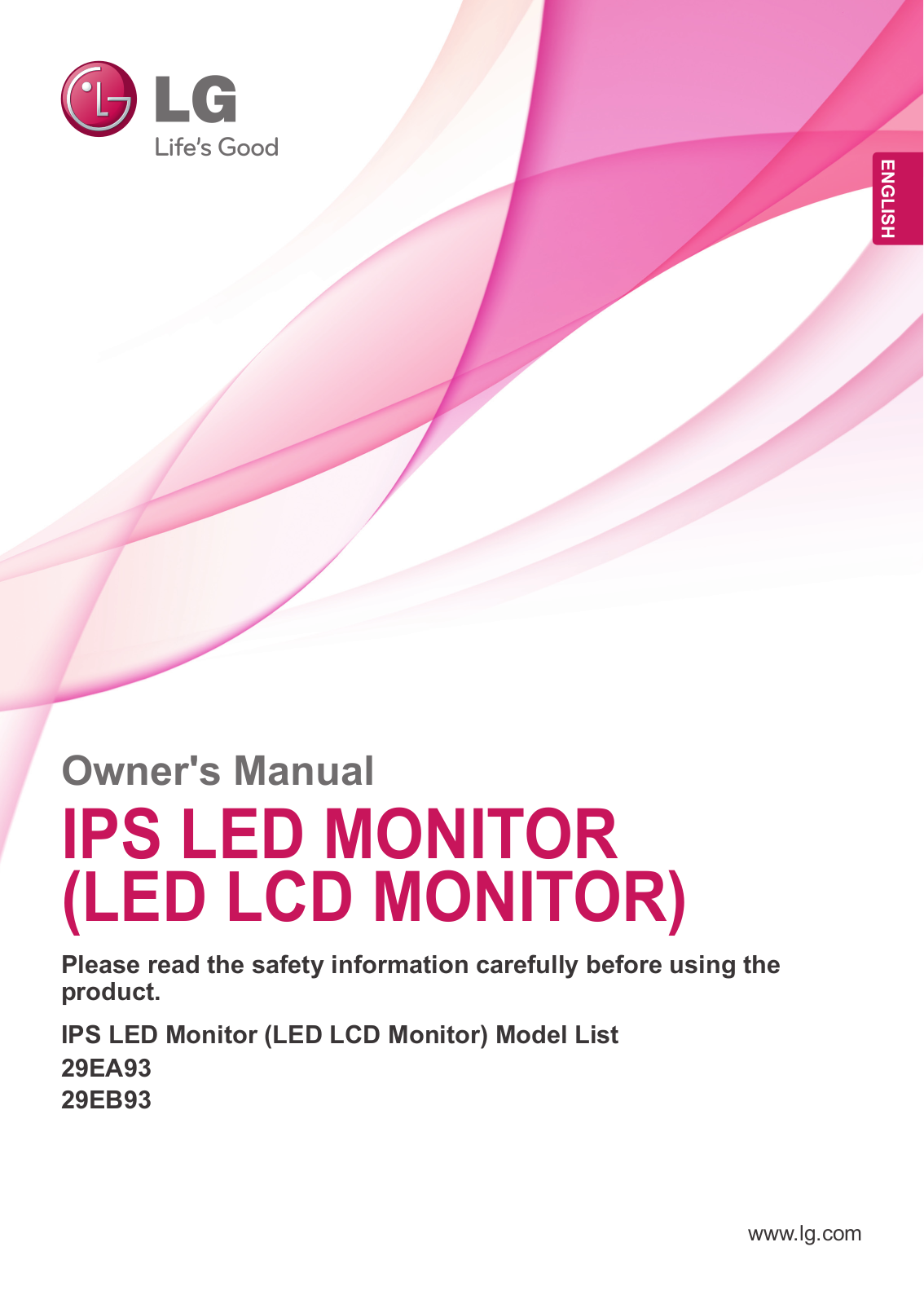 LG 29EA93, 29EB93 User Guide