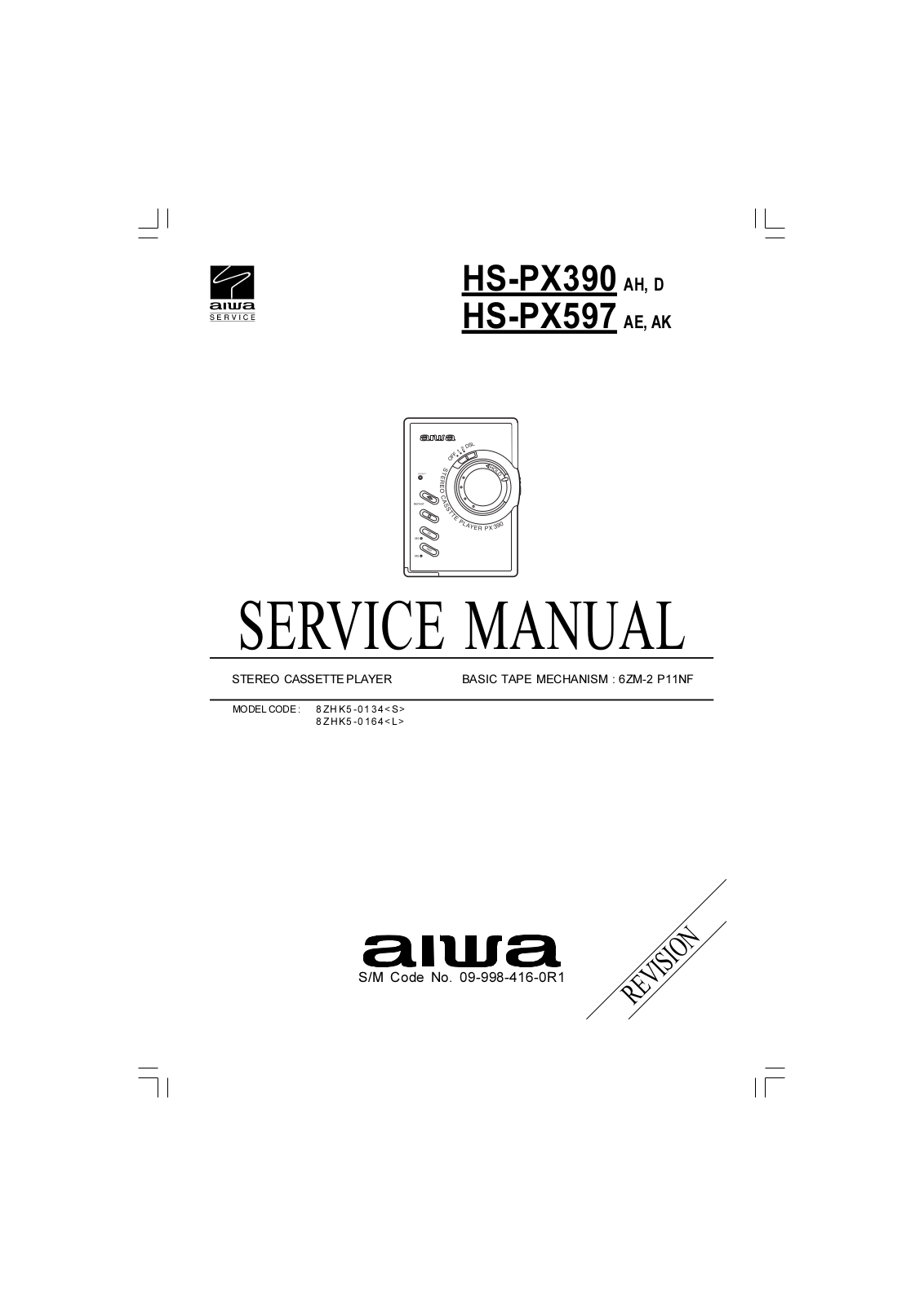 AIWA HS PX390 Service Manual