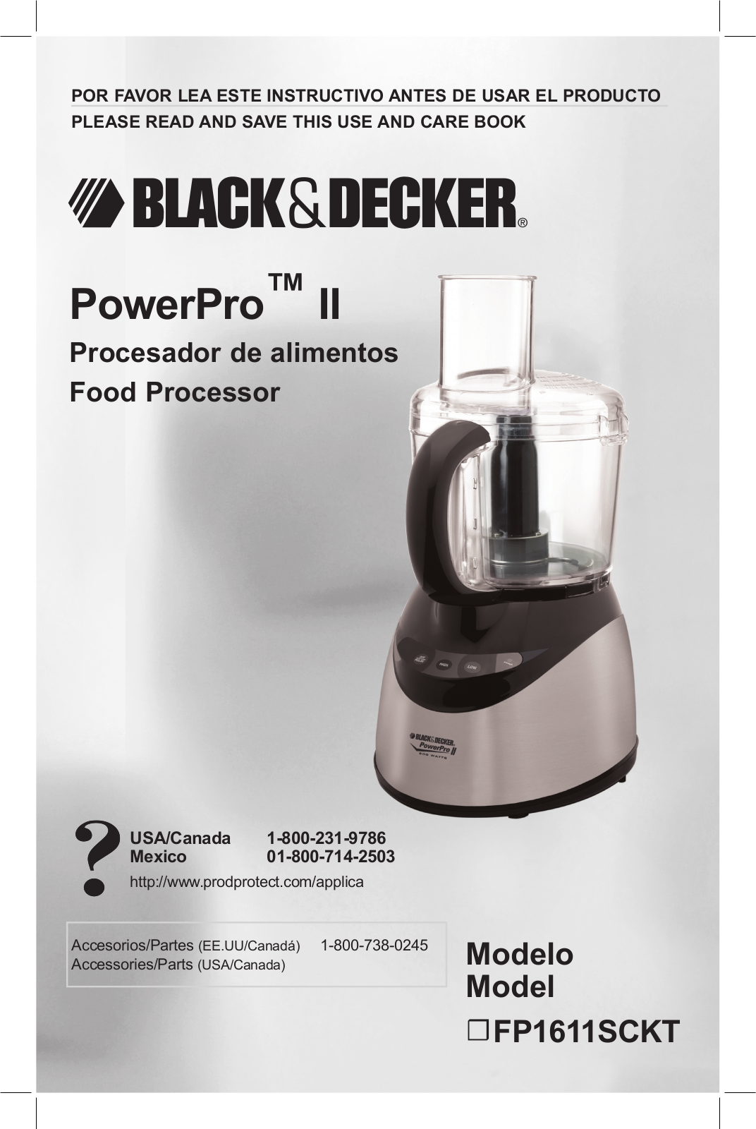 Black & Decker FP1611SCKT User Manual