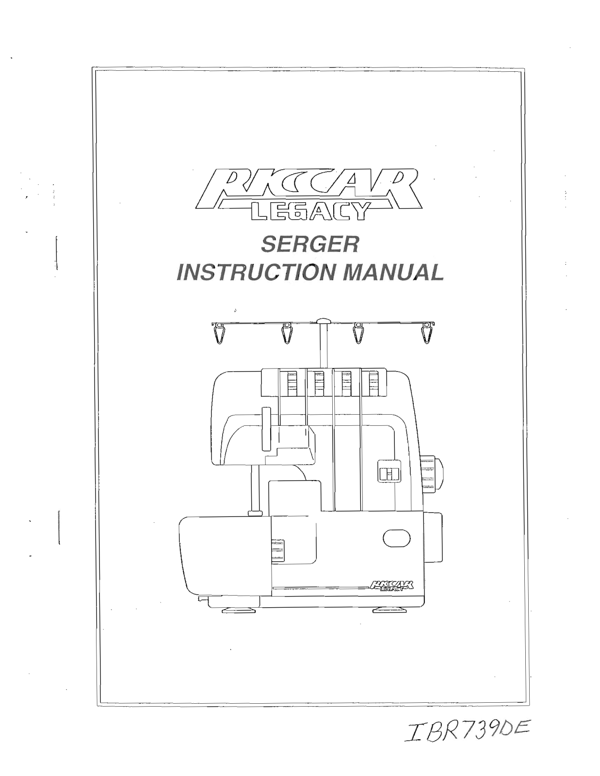 RICCAR 739DE Instruction Manual