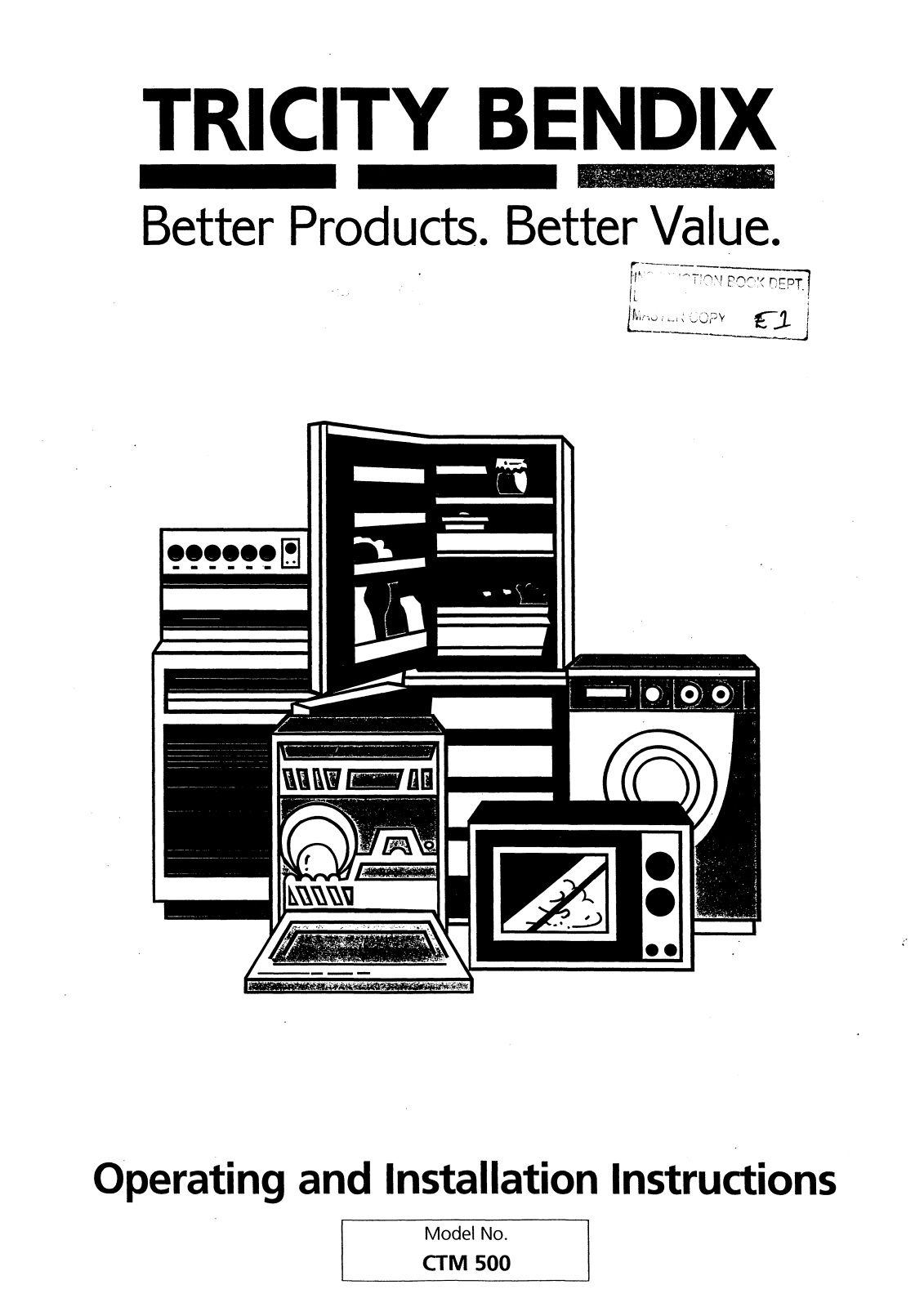 TRICITY BENDIX CTM500 User Manual