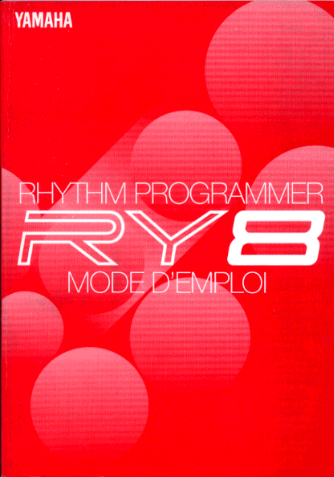 Yamaha RY8 Owner's Manual