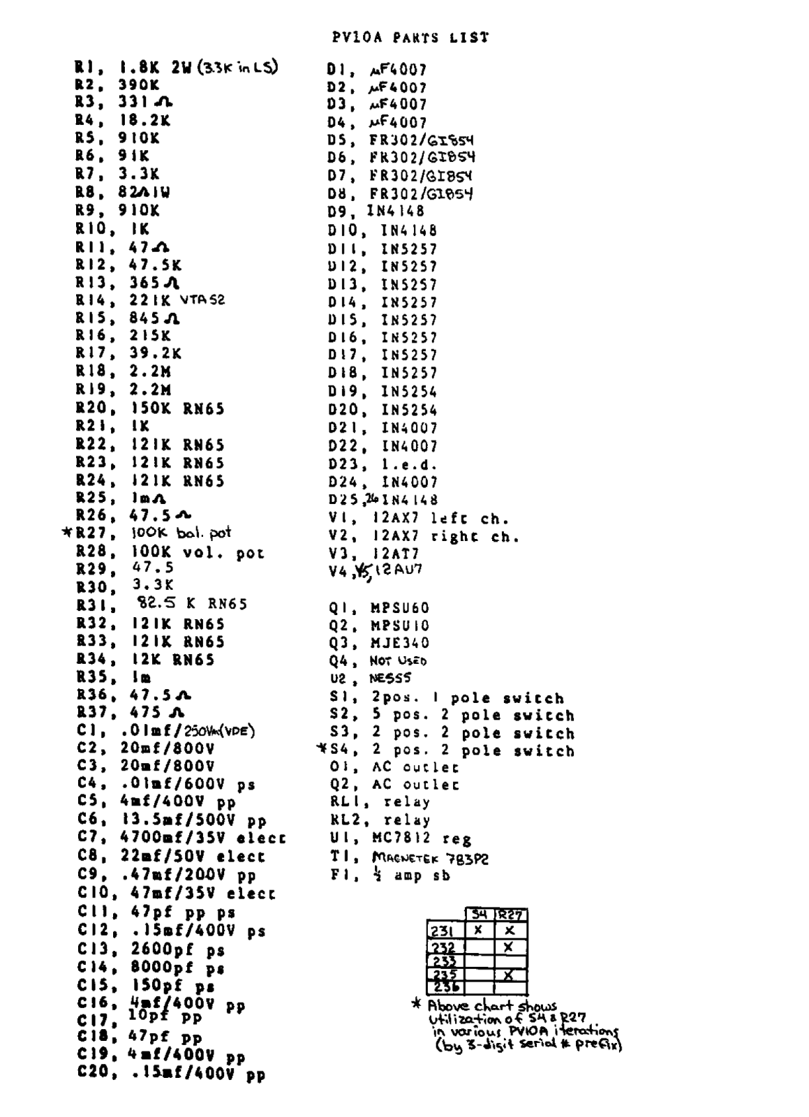 Conrad Johnson pv10a schematic