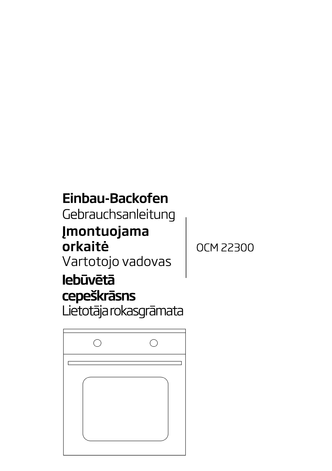 Beko OCM22300 User manual