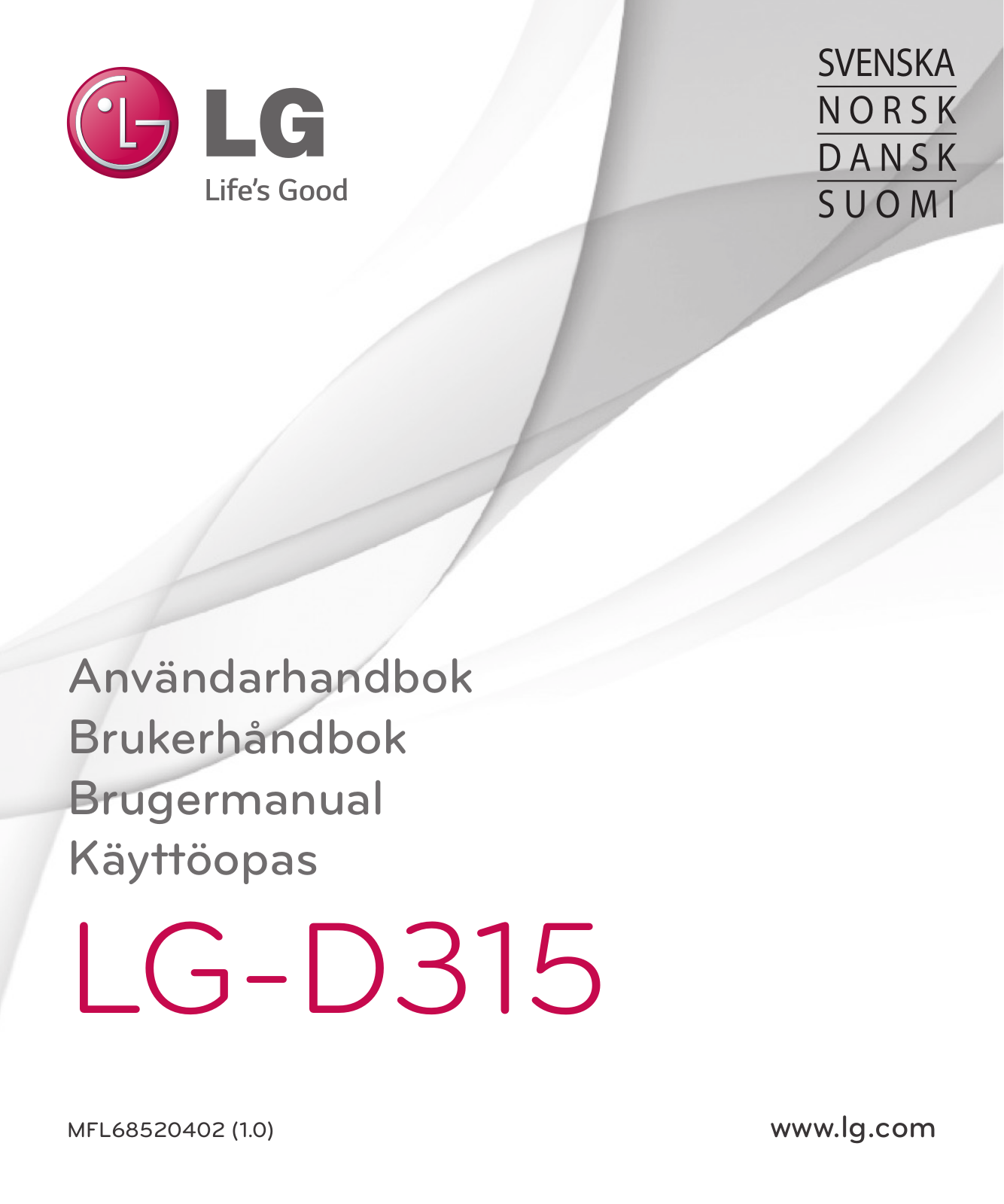 LG LGD315 User manual