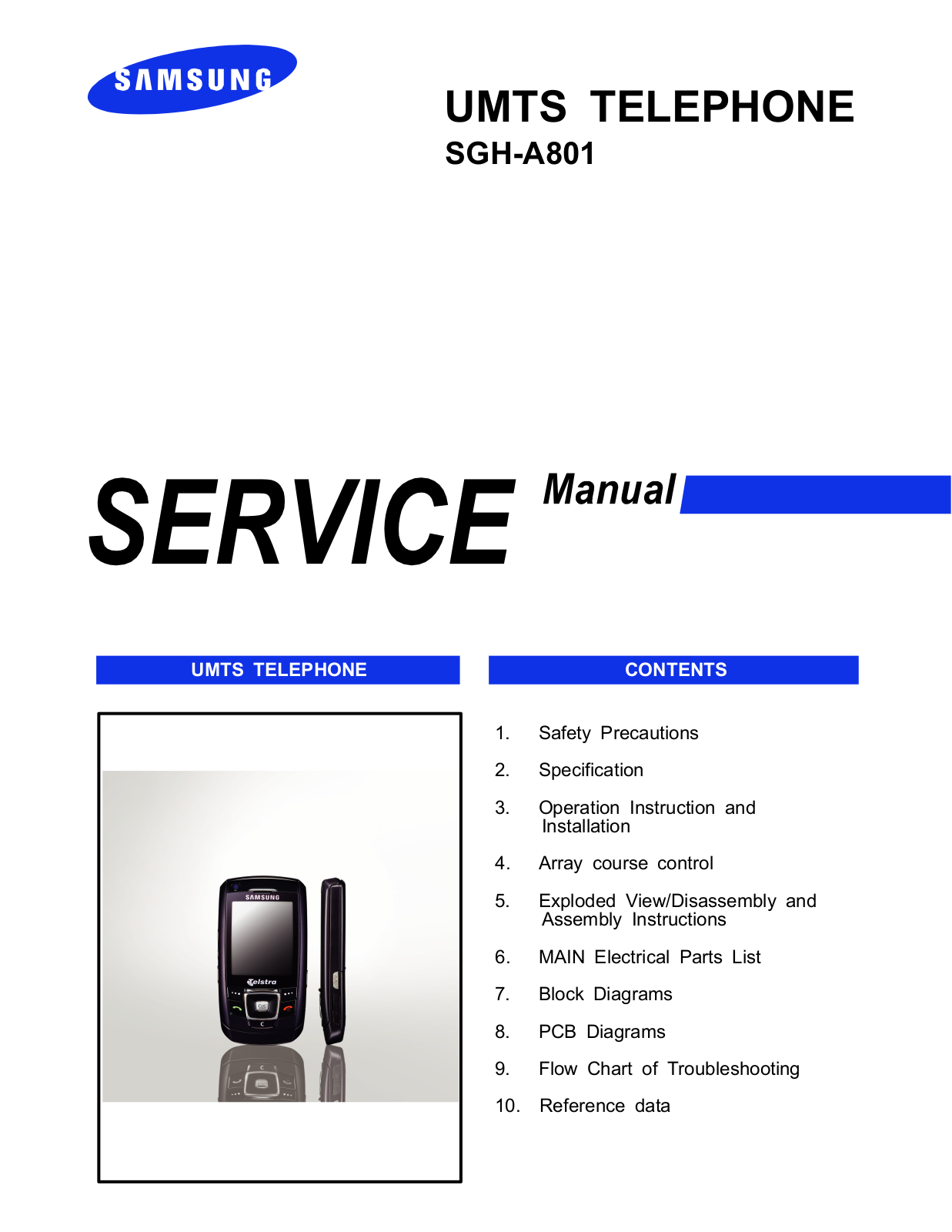 Samsung SGH-A801 Service Manual