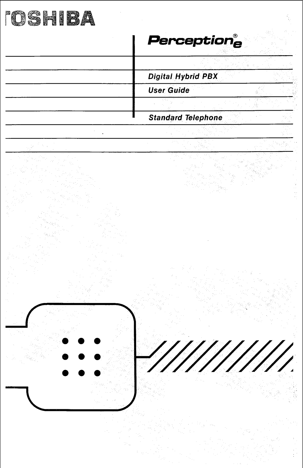 Toshiba Perception E Std User Guide