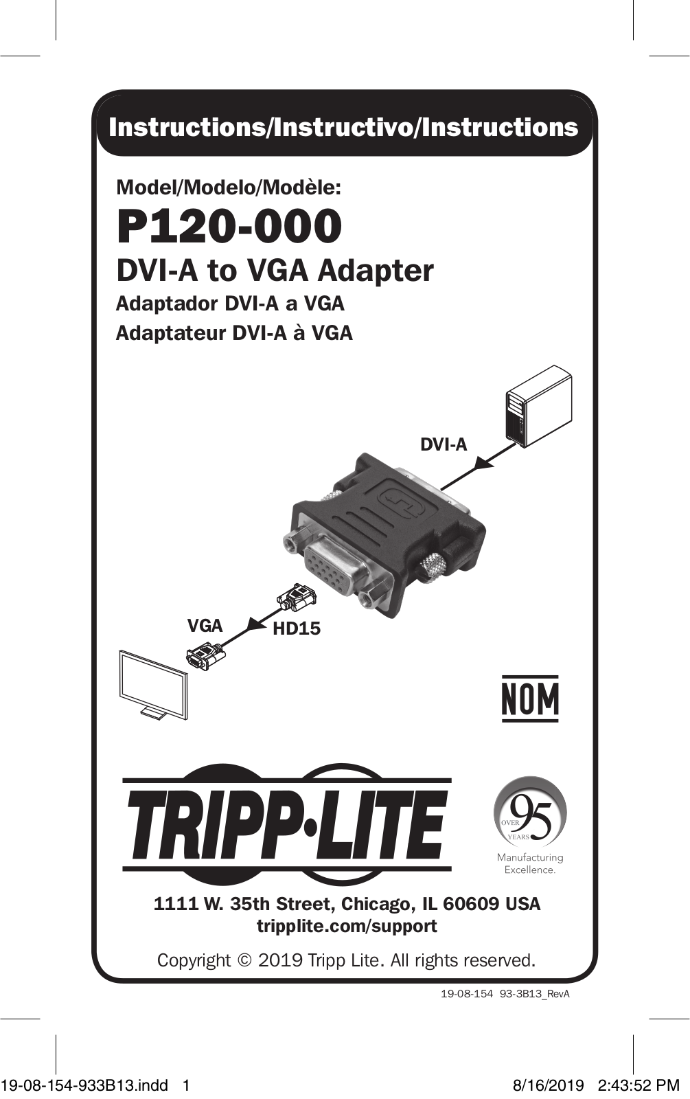 Tripp P120-000 Quick Start Guide