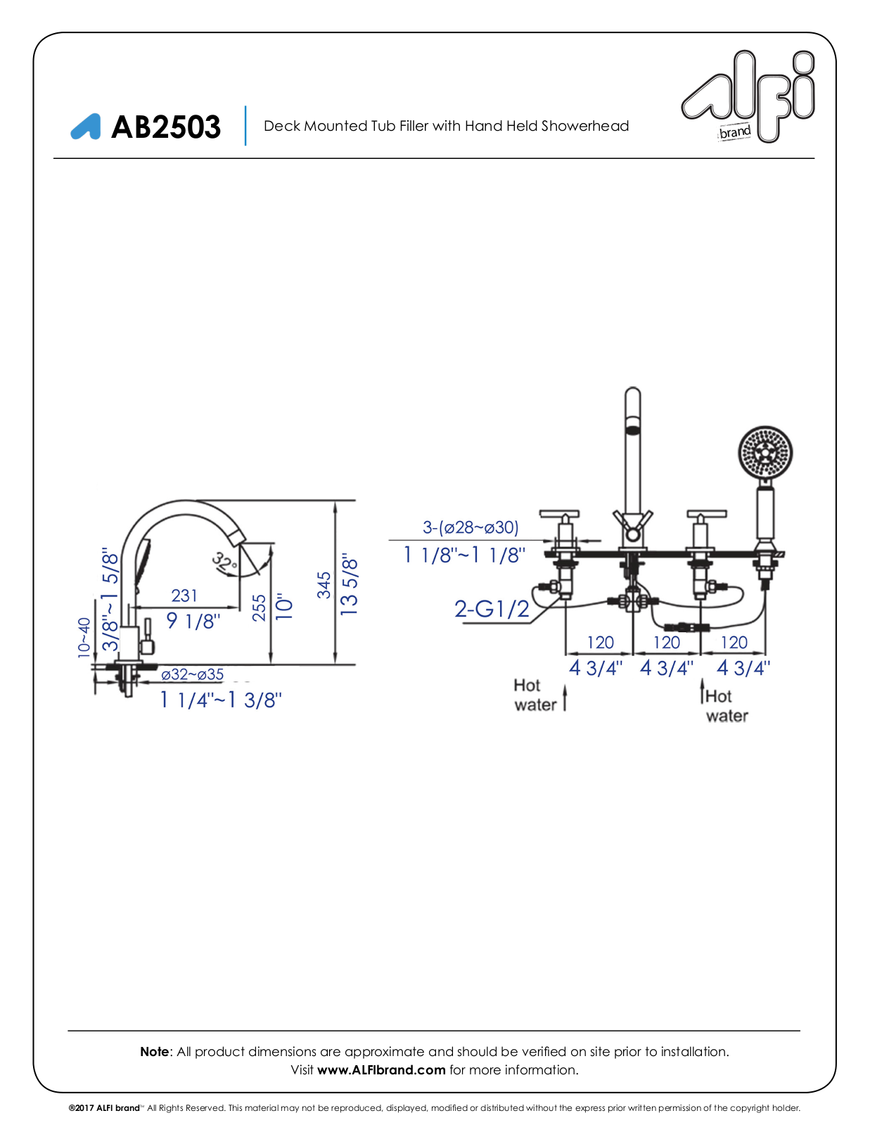 Alfi Brand NBT10092 Specifications - ManualMachine.com