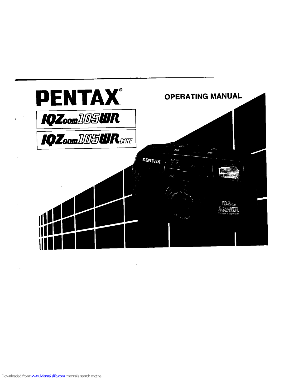 Pentax IQZoom 105WR Date Operating Manual