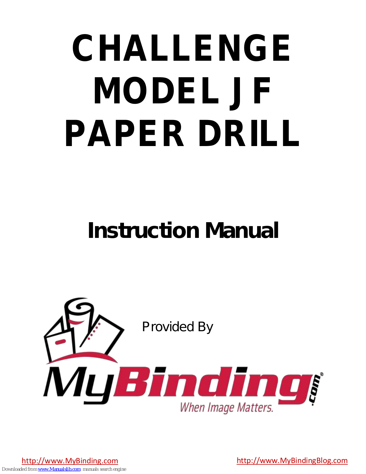 Challenge JF Instructions Manual