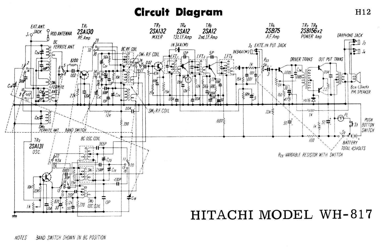 Hitachi WH817 Schematic - ManualMachine.com