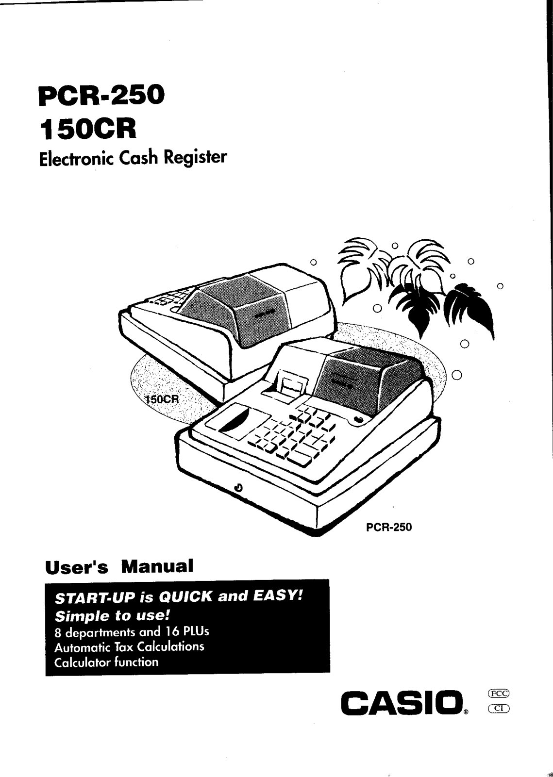 CASIO PCR-250 User Manual