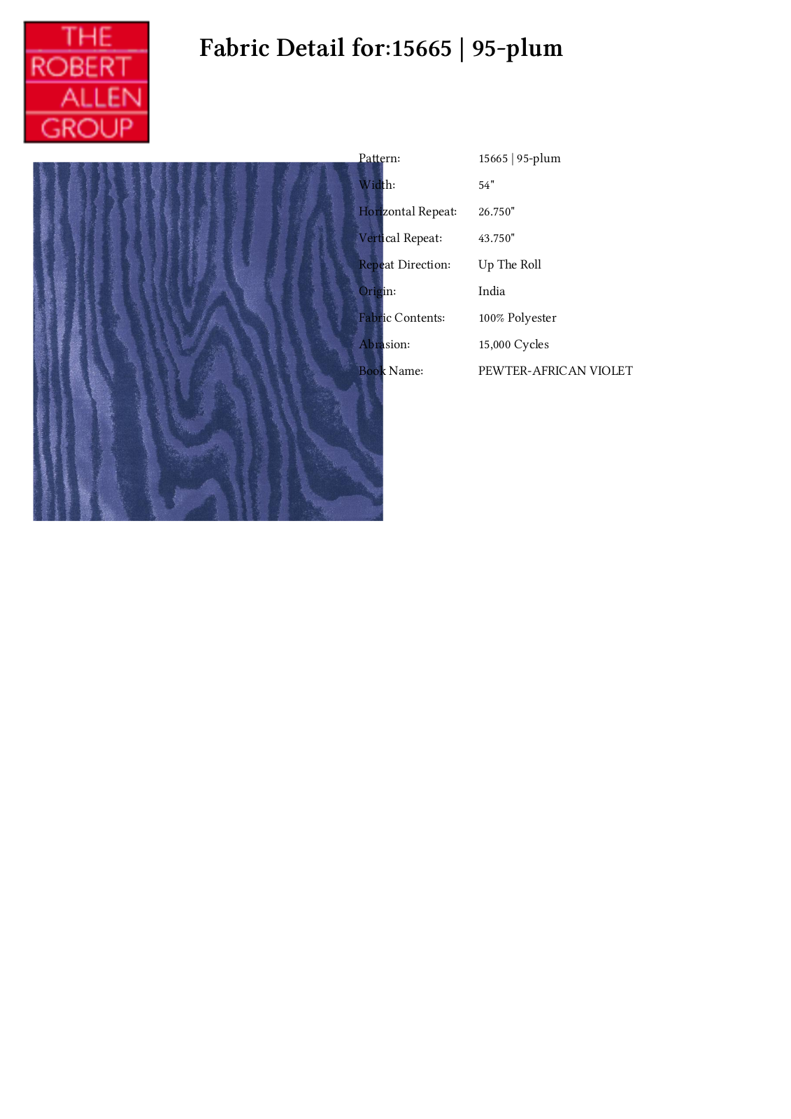 Duralee CRAL5249 Specifications - ManualMachine.com