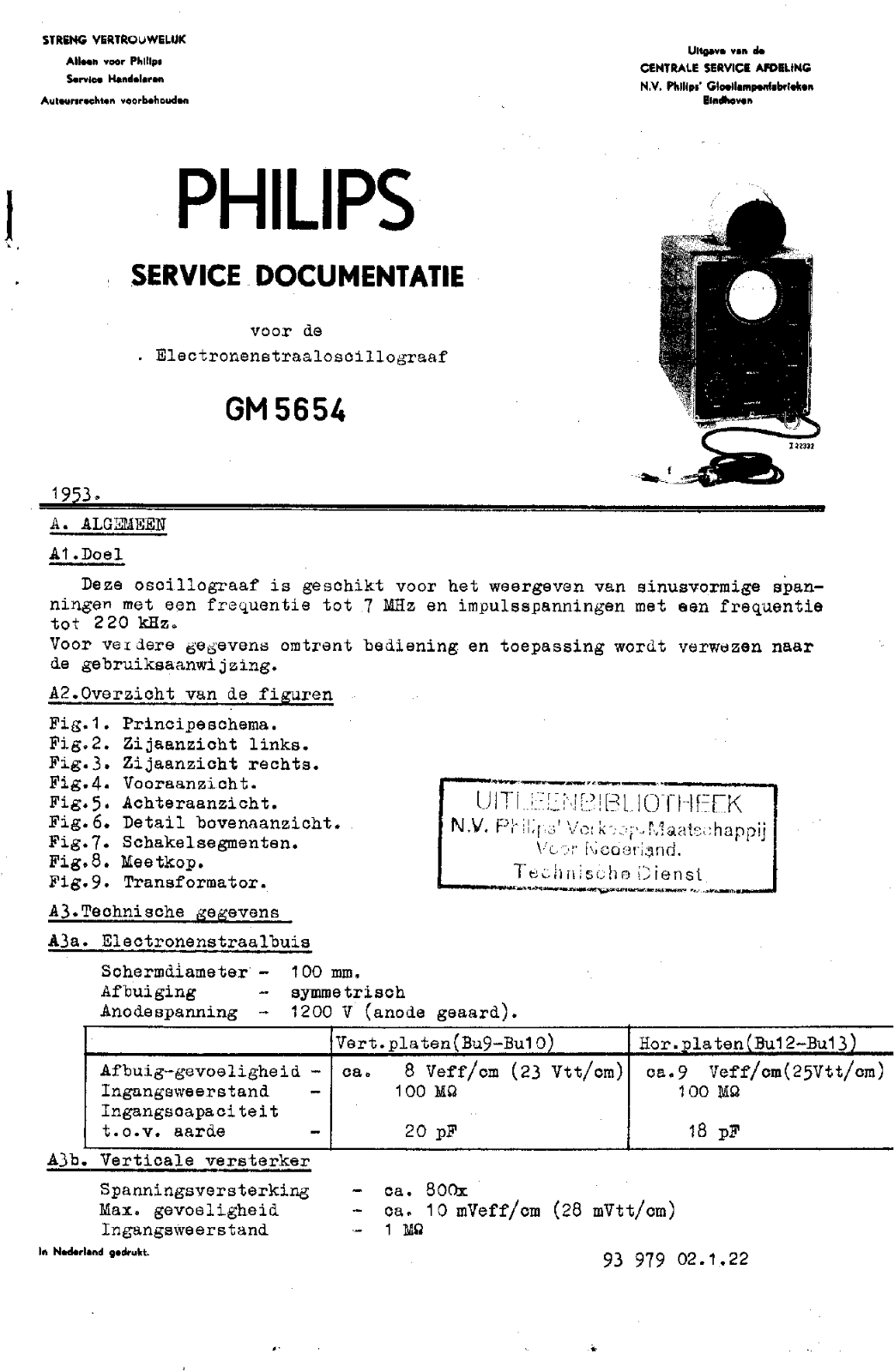 Philips gm5654 schematic