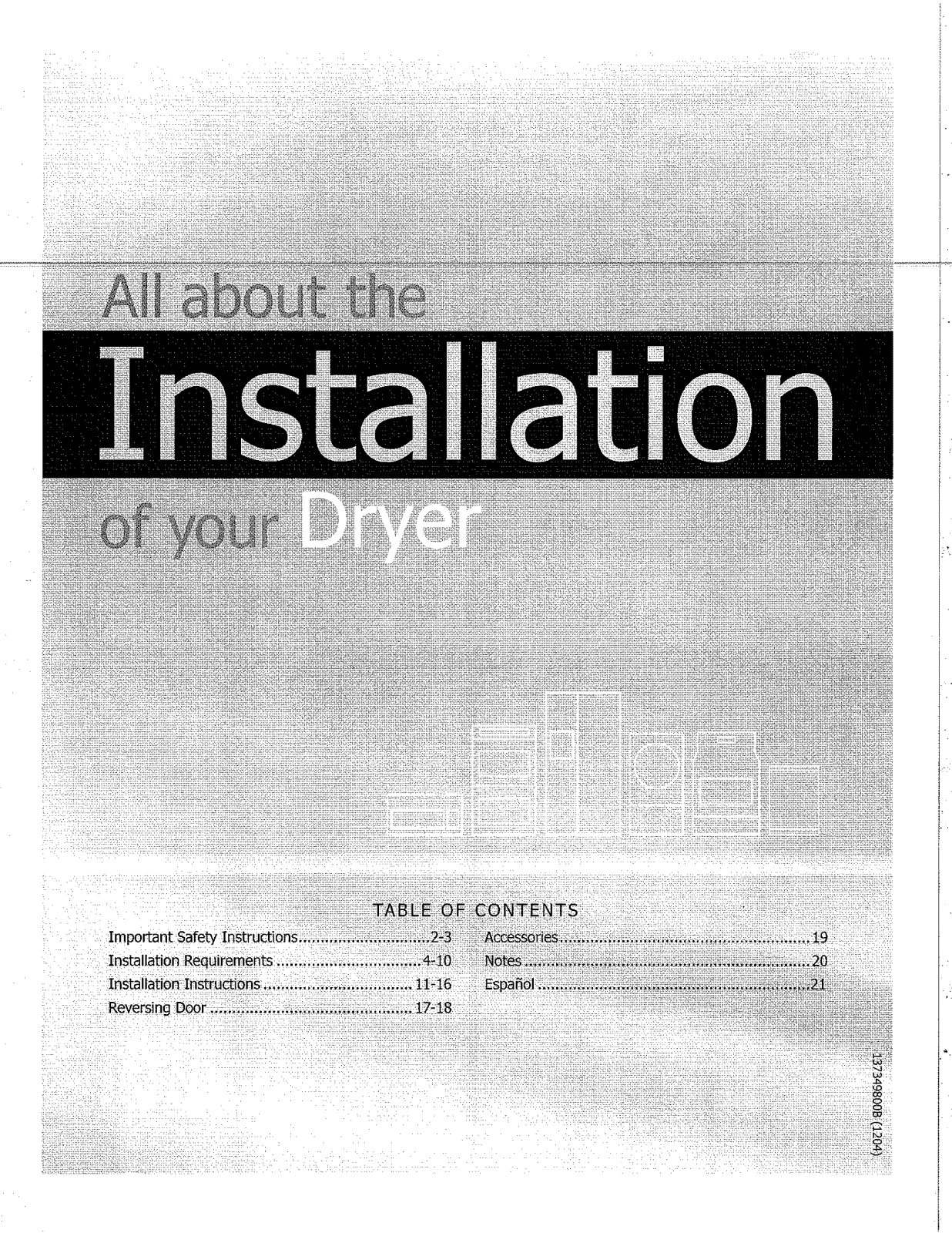 Frigidaire FARE1011MW1, FARE4044MW0, FARE4044MW1 Installation Guide - ManualMachine.com