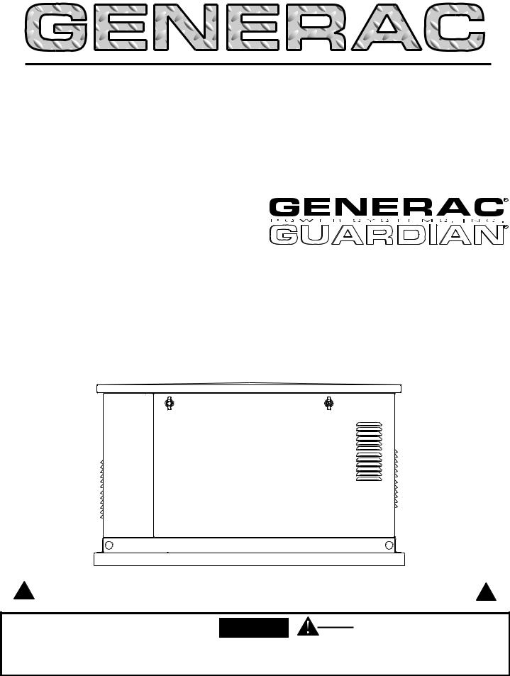Generac 04456-0, 04390-0 Installation and Owner’s Manual