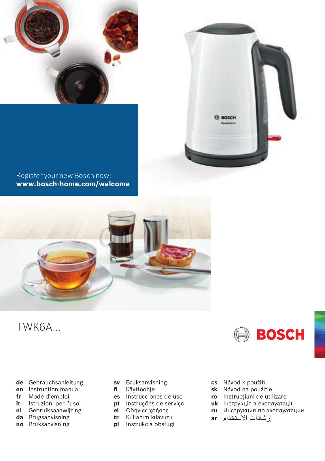 Bosch TWK6A User Guide